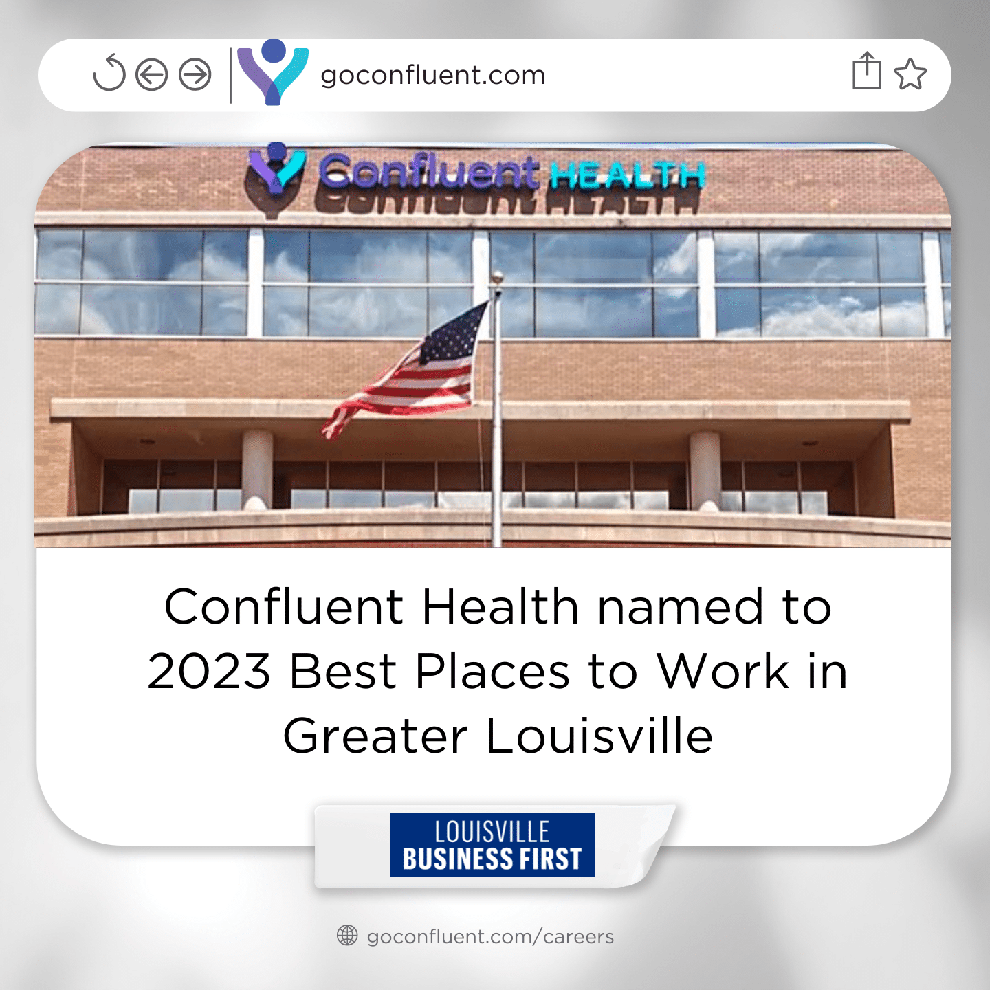 Confluent Health Named to 2023 Best Places to Work in Greater ...